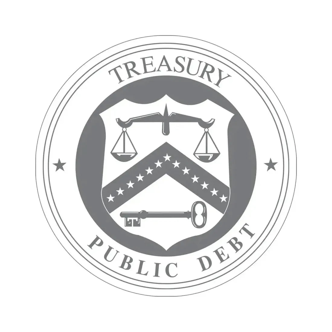 Bureau of the Public Debt STICKER Vinyl Die-Cut Decal - The Sticker Space