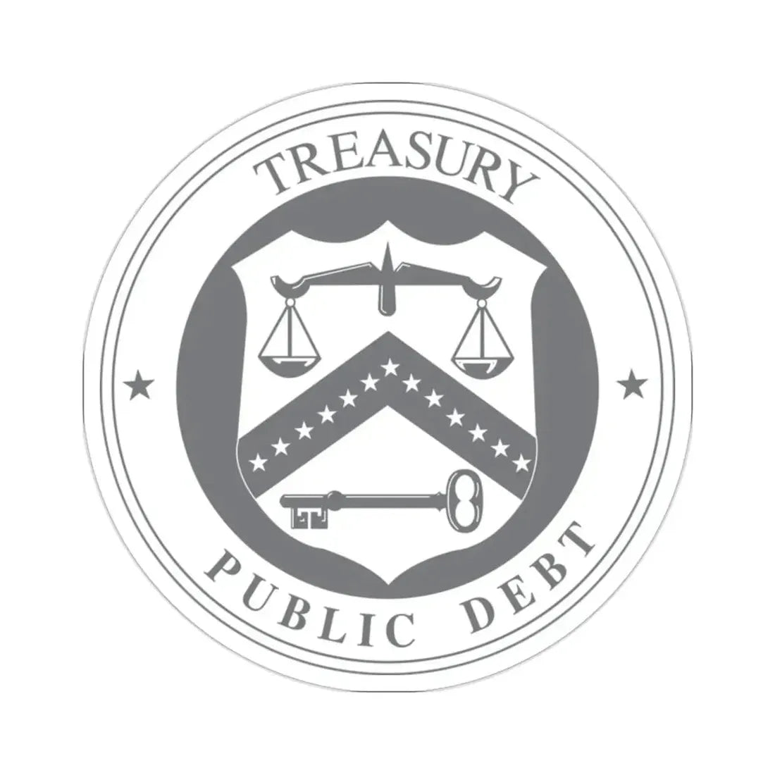 Bureau of the Public Debt STICKER Vinyl Die-Cut Decal - The Sticker Space