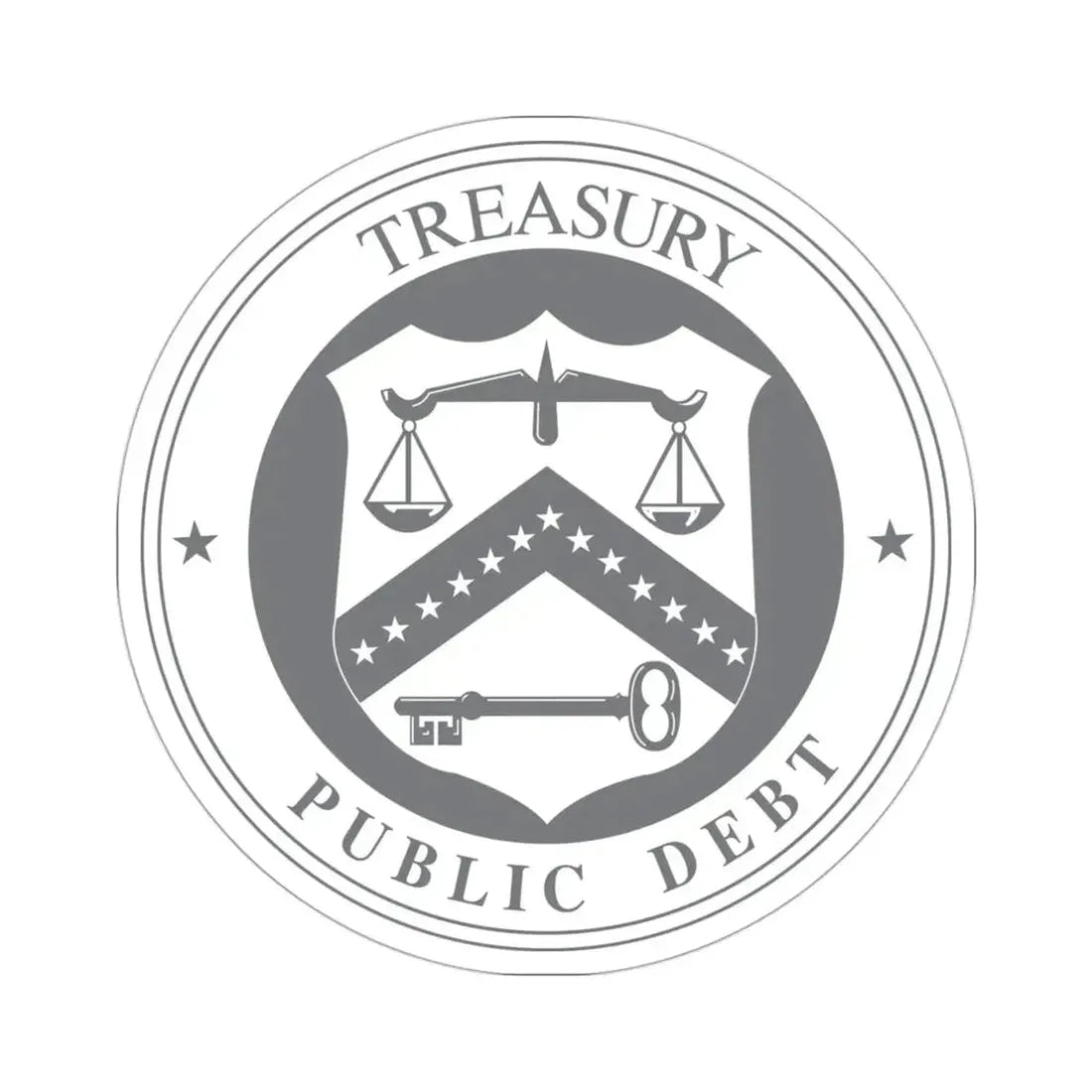 Bureau of the Public Debt STICKER Vinyl Die-Cut Decal - The Sticker Space