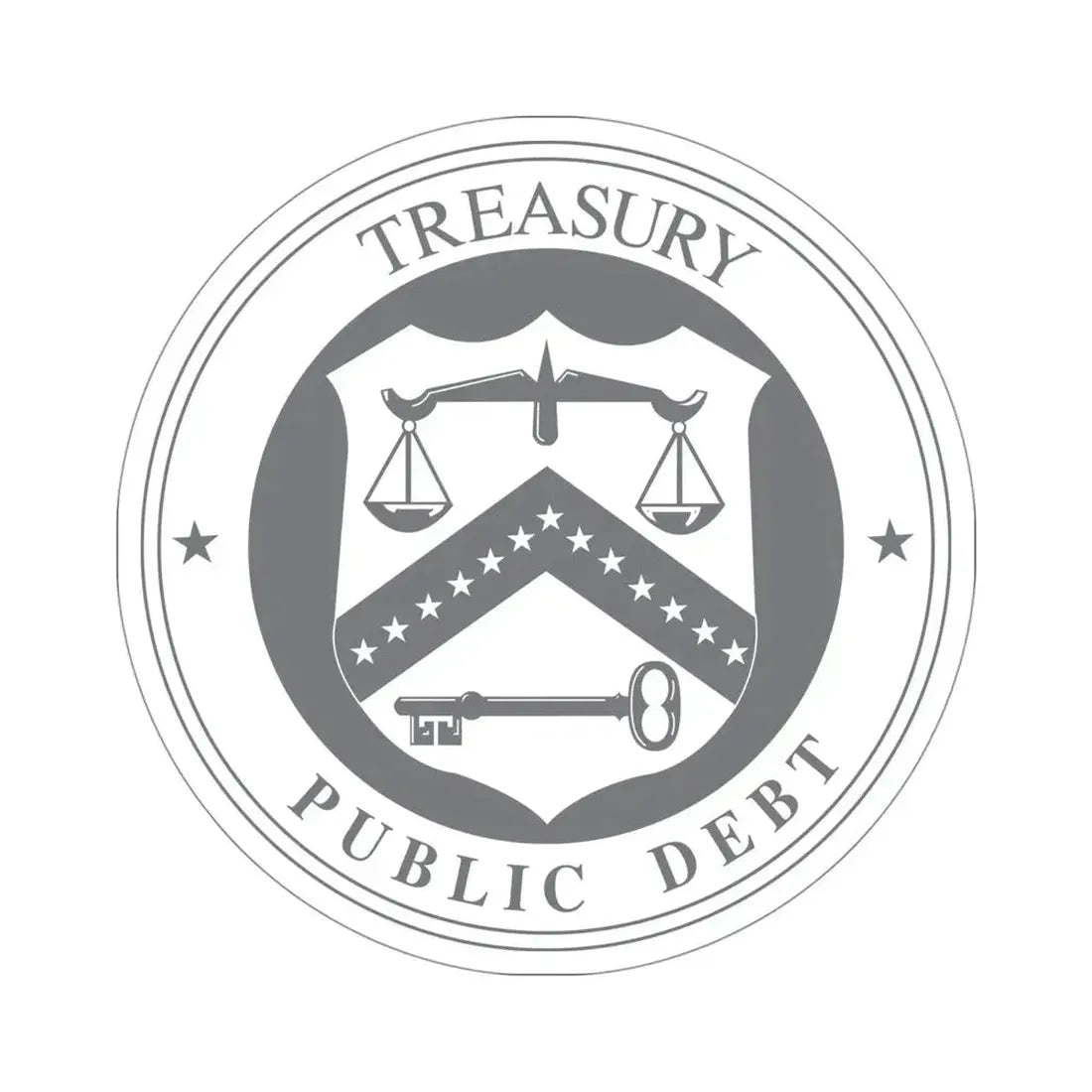 Bureau of the Public Debt STICKER Vinyl Die-Cut Decal - The Sticker Space
