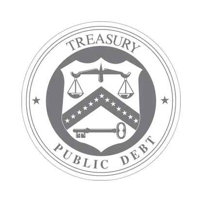 Bureau of the Public Debt STICKER Vinyl Die-Cut Decal - The Sticker Space