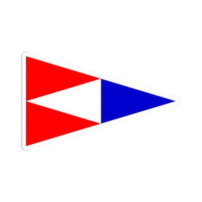 Burgee of American YC Massachusetts (United States) STICKER Vinyl Kiss-Cut Decal 2 Inch White - The Sticker Space