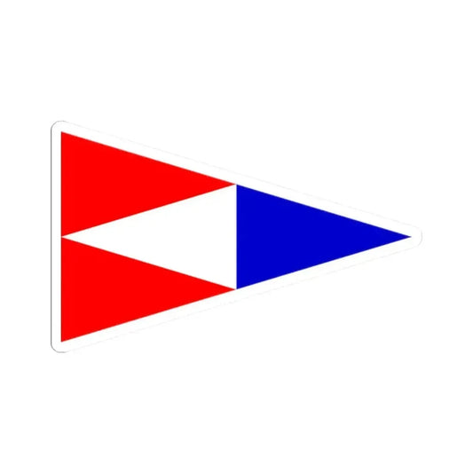 Burgee of American YC Massachusetts (United States) STICKER Vinyl Kiss-Cut Decal 2 Inch White - The Sticker Space