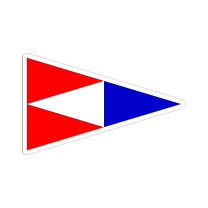 Burgee of American YC Massachusetts (United States) STICKER Vinyl Kiss-Cut Decal 6 Inch White - The Sticker Space