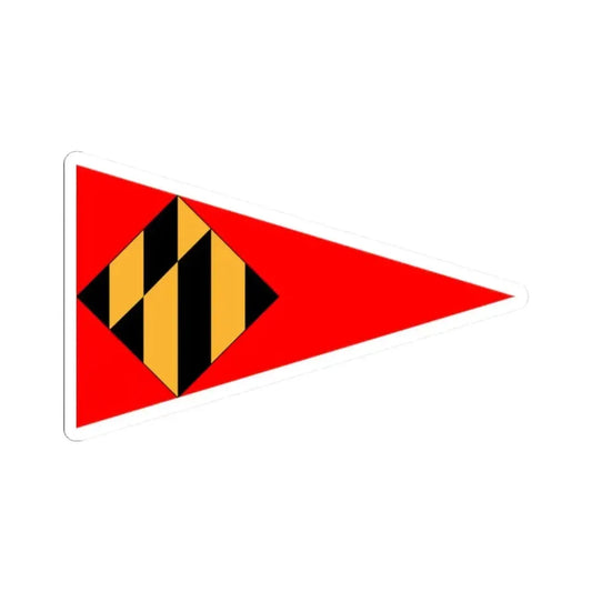 Burgee of Annapolis Yacht Club (United States) STICKER Vinyl Kiss-Cut Decal 2 Inch White - The Sticker Space