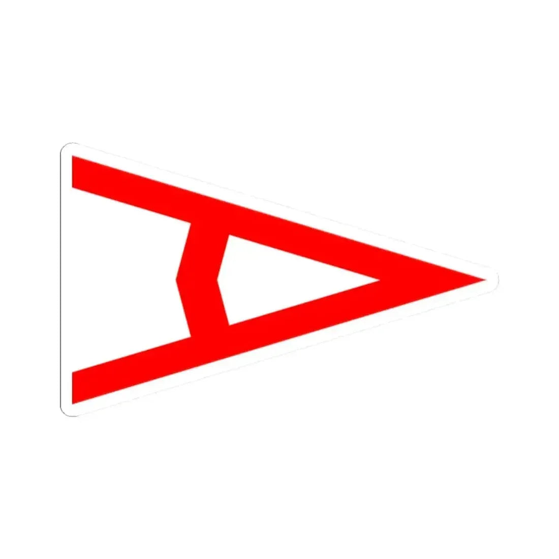 Burgee of Atlantic YC (United States) STICKER Vinyl Kiss-Cut Decal 2 Inch White - The Sticker Space