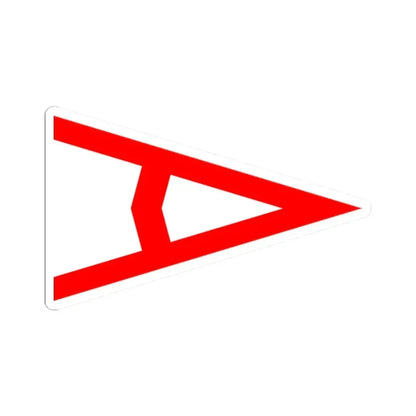 Burgee of Atlantic YC (United States) STICKER Vinyl Kiss-Cut Decal 2 Inch White - The Sticker Space