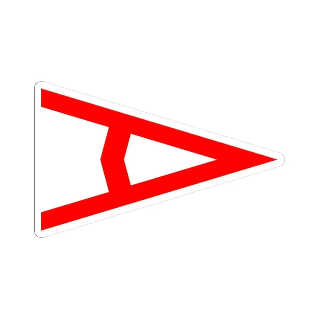 Burgee of Atlantic YC (United States) STICKER Vinyl Kiss-Cut Decal 3 Inch White - The Sticker Space