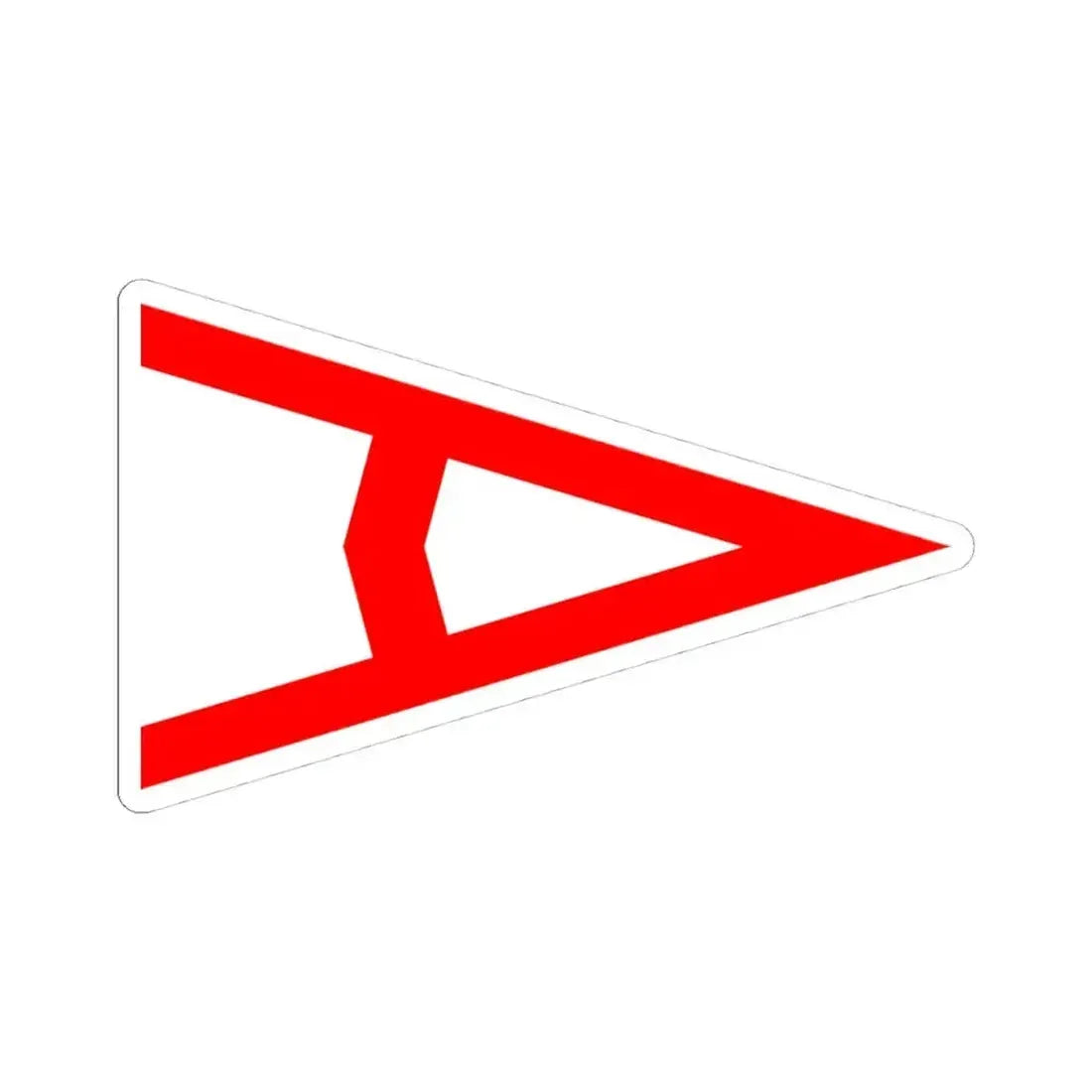 Burgee of Atlantic YC (United States) STICKER Vinyl Kiss-Cut Decal 4 Inch White - The Sticker Space