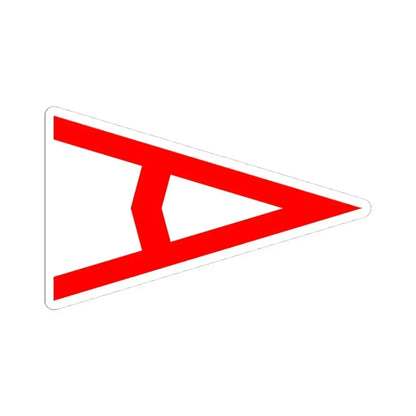 Burgee of Atlantic YC (United States) STICKER Vinyl Kiss-Cut Decal 4 Inch White - The Sticker Space