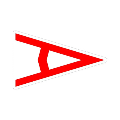 Burgee of Atlantic YC (United States) STICKER Vinyl Kiss-Cut Decal 6 Inch White - The Sticker Space