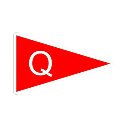 Burgee of bay of quinte yc (Canada) STICKER Vinyl Kiss-Cut Decal 2 Inch White - The Sticker Space