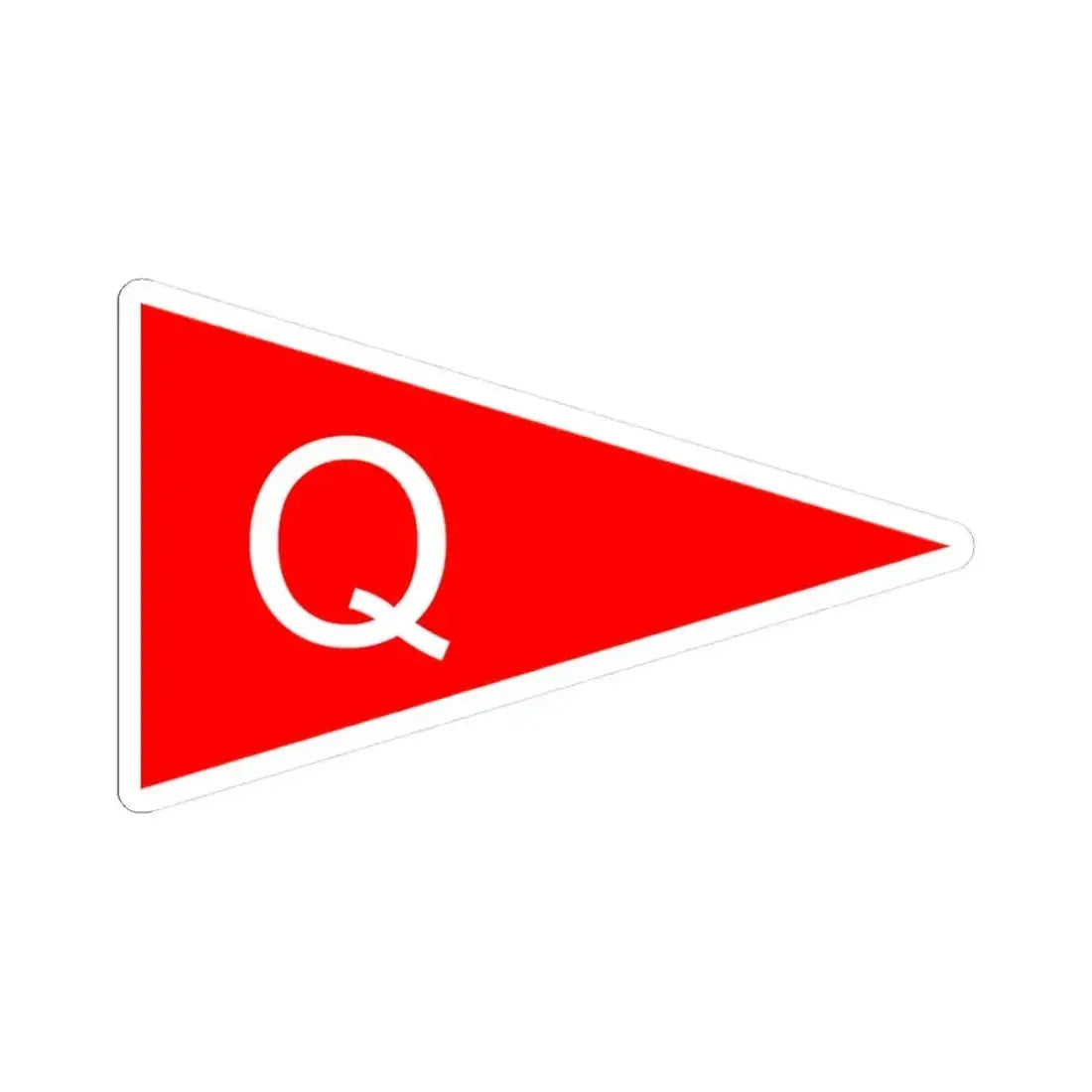 Burgee of bay of quinte yc (Canada) STICKER Vinyl Kiss-Cut Decal 3 Inch White - The Sticker Space