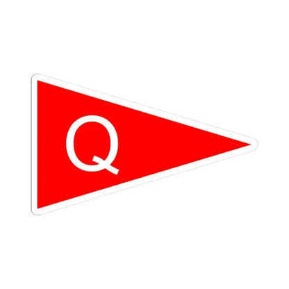 Burgee of bay of quinte yc (Canada) STICKER Vinyl Kiss-Cut Decal 3 Inch White - The Sticker Space