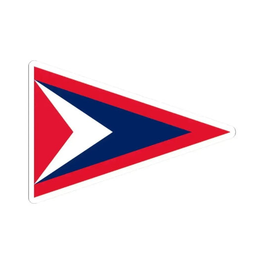 Burgee of Biddeford Pool YC (United States) STICKER Vinyl Kiss-Cut Decal 2 Inch White - The Sticker Space