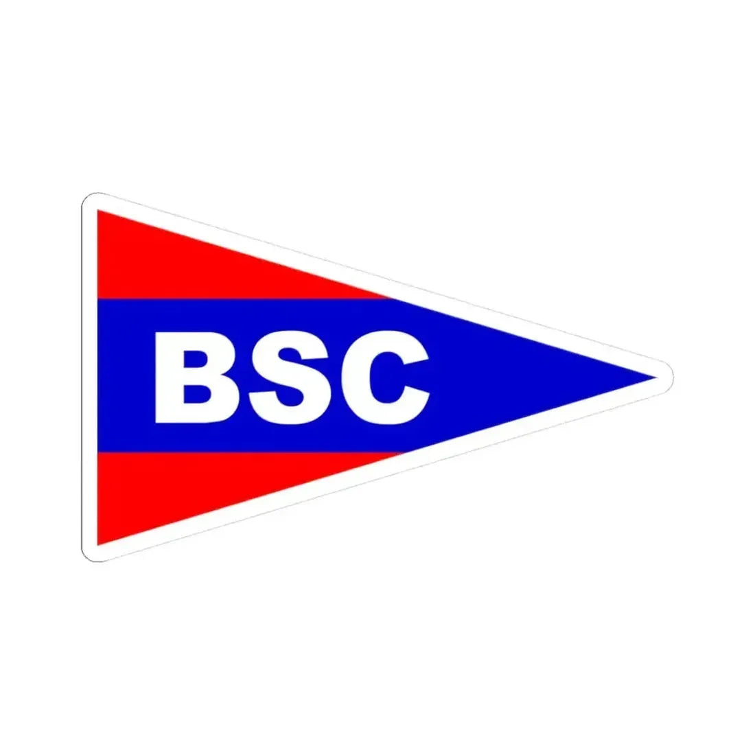 Burgee of Birmingham Sailing Club (United States) STICKER Vinyl Kiss-Cut Decal 3 Inch White - The Sticker Space