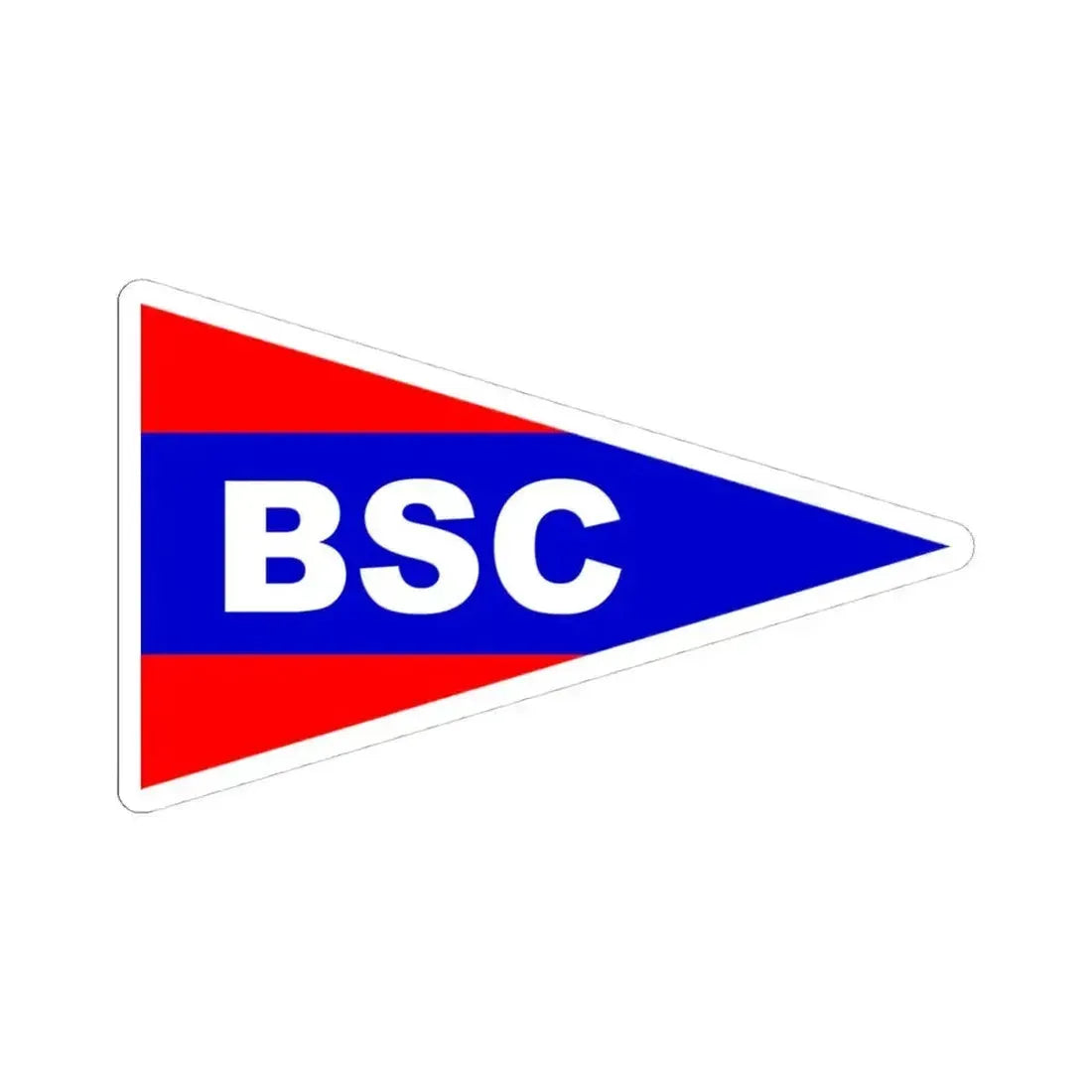 Burgee of Birmingham Sailing Club (United States) STICKER Vinyl Kiss-Cut Decal 4 Inch White - The Sticker Space