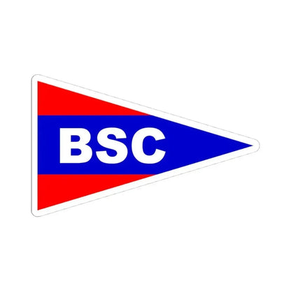 Burgee of Birmingham Sailing Club (United States) STICKER Vinyl Kiss-Cut Decal 4 Inch White - The Sticker Space
