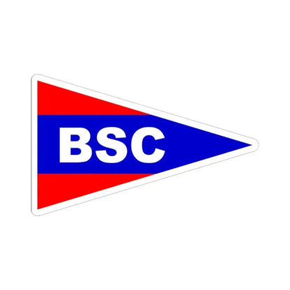 Burgee of Birmingham Sailing Club (United States) STICKER Vinyl Kiss-Cut Decal 6 Inch White - The Sticker Space