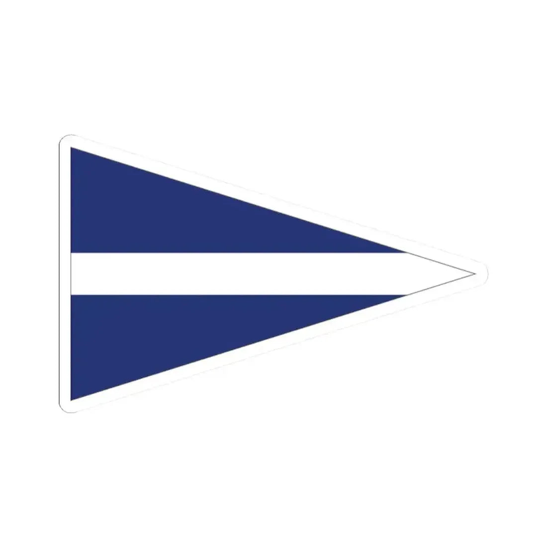 Burgee of Black Rock Yacht Club (Australia) STICKER Vinyl Kiss-Cut Decal 2 Inch White - The Sticker Space