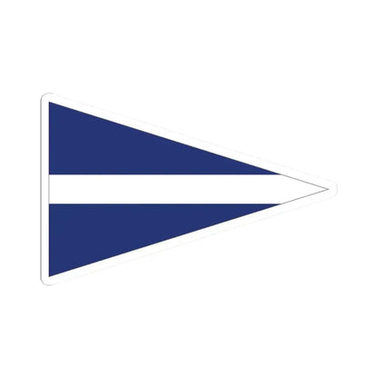 Burgee of Black Rock Yacht Club (Australia) STICKER Vinyl Kiss-Cut Decal 2 Inch White - The Sticker Space