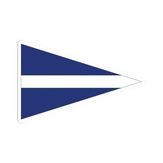 Burgee of Black Rock Yacht Club (Australia) STICKER Vinyl Kiss-Cut Decal 2 Inch White - The Sticker Space