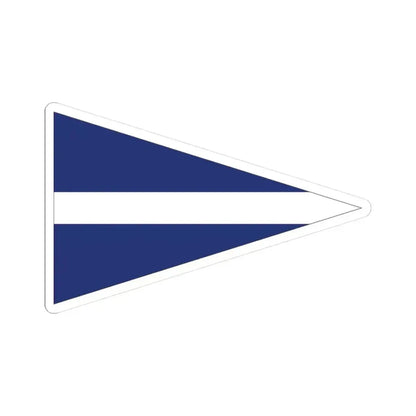 Burgee of Black Rock Yacht Club (Australia) STICKER Vinyl Kiss-Cut Decal 3 Inch White - The Sticker Space