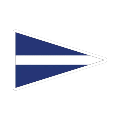 Burgee of Black Rock Yacht Club (Australia) STICKER Vinyl Kiss-Cut Decal 4 Inch White - The Sticker Space