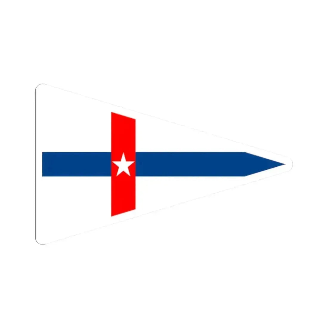 Burgee of Boston YC (United States) STICKER Vinyl Kiss-Cut Decal 2 Inch White - The Sticker Space