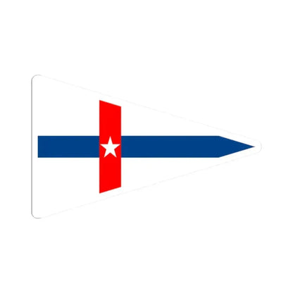 Burgee of Boston YC (United States) STICKER Vinyl Kiss-Cut Decal 2 Inch White - The Sticker Space