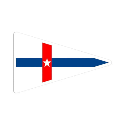 Burgee of Boston YC (United States) STICKER Vinyl Kiss-Cut Decal 3 Inch White - The Sticker Space