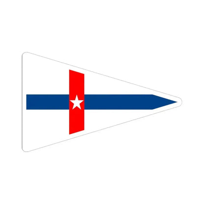 Burgee of Boston YC (United States) STICKER Vinyl Kiss-Cut Decal 6 Inch White - The Sticker Space