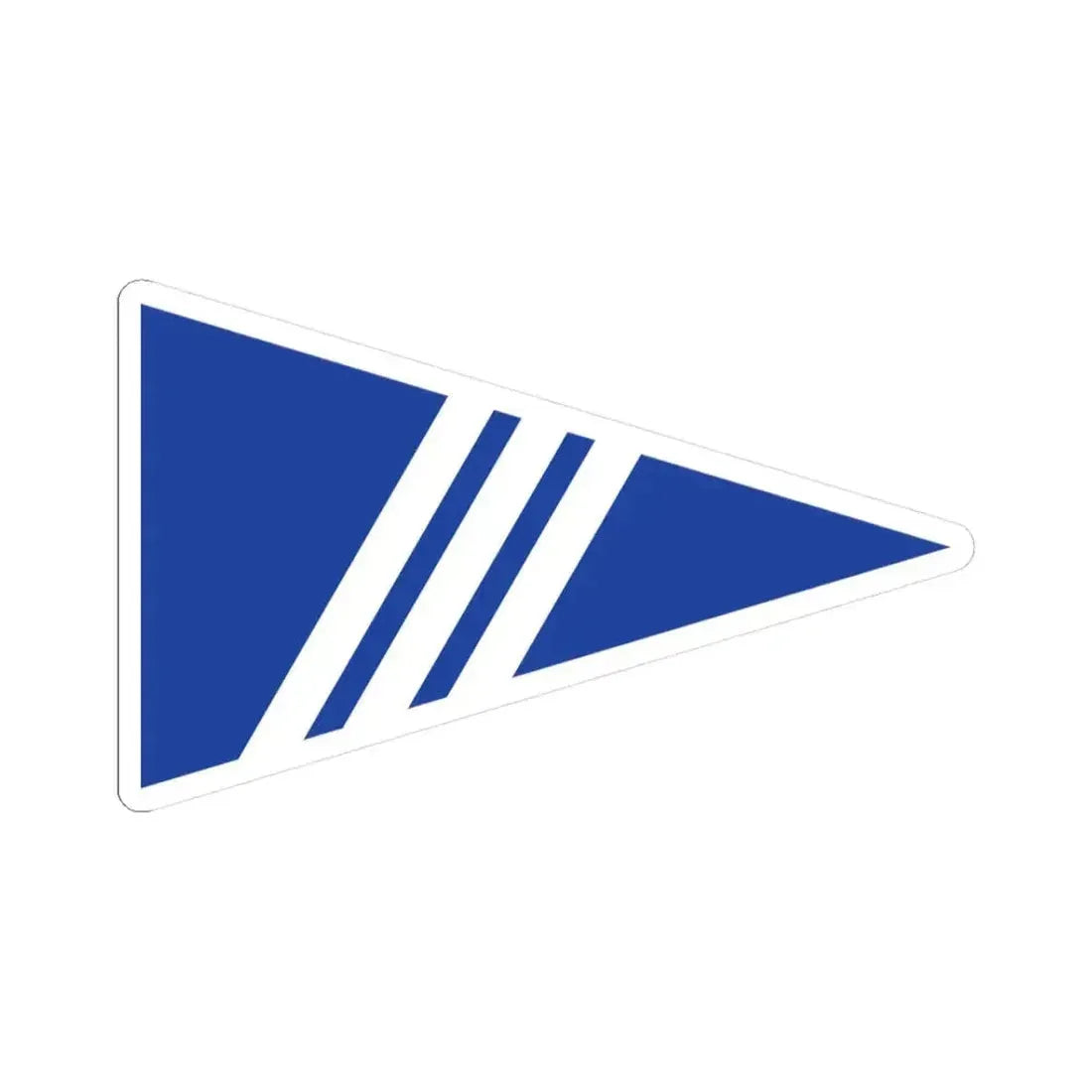 Burgee of Bronte Harbour YC (Canada) STICKER Vinyl Kiss-Cut Decal 3 Inch White - The Sticker Space