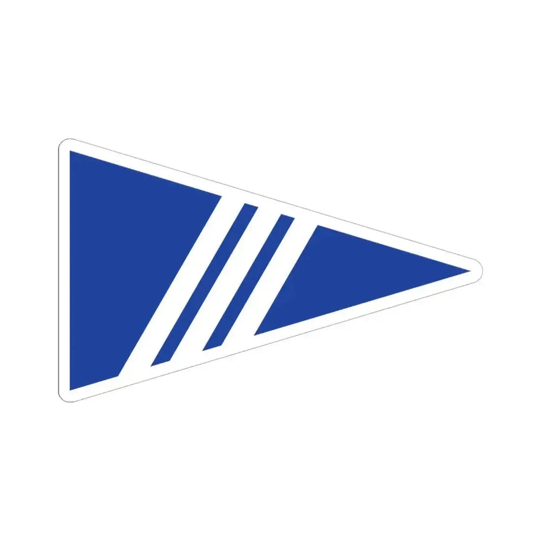 Burgee of Bronte Harbour YC (Canada) STICKER Vinyl Kiss-Cut Decal 6 Inch White - The Sticker Space