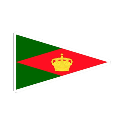 Burgee of Bruxelles Royal YC (Belgium) STICKER Vinyl Kiss-Cut Decal 2 Inch White - The Sticker Space