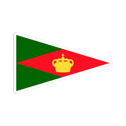 Burgee of Bruxelles Royal YC (Belgium) STICKER Vinyl Kiss-Cut Decal 3 Inch White - The Sticker Space