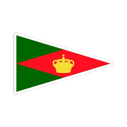 Burgee of Bruxelles Royal YC (Belgium) STICKER Vinyl Kiss-Cut Decal 4 Inch White - The Sticker Space