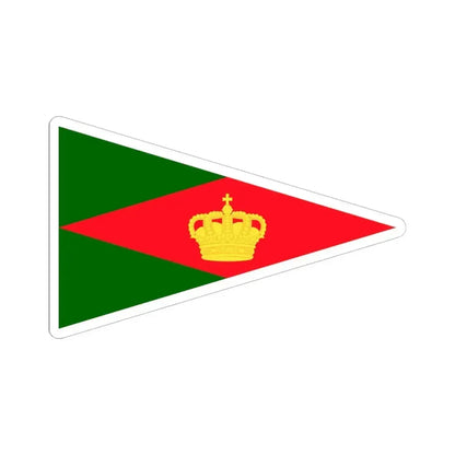 Burgee of Bruxelles Royal YC (Belgium) STICKER Vinyl Kiss-Cut Decal 6 Inch White - The Sticker Space