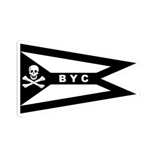 Burgee of Buccaneer YC Alabama (United States) STICKER Vinyl Kiss-Cut Decal 2 Inch White - The Sticker Space