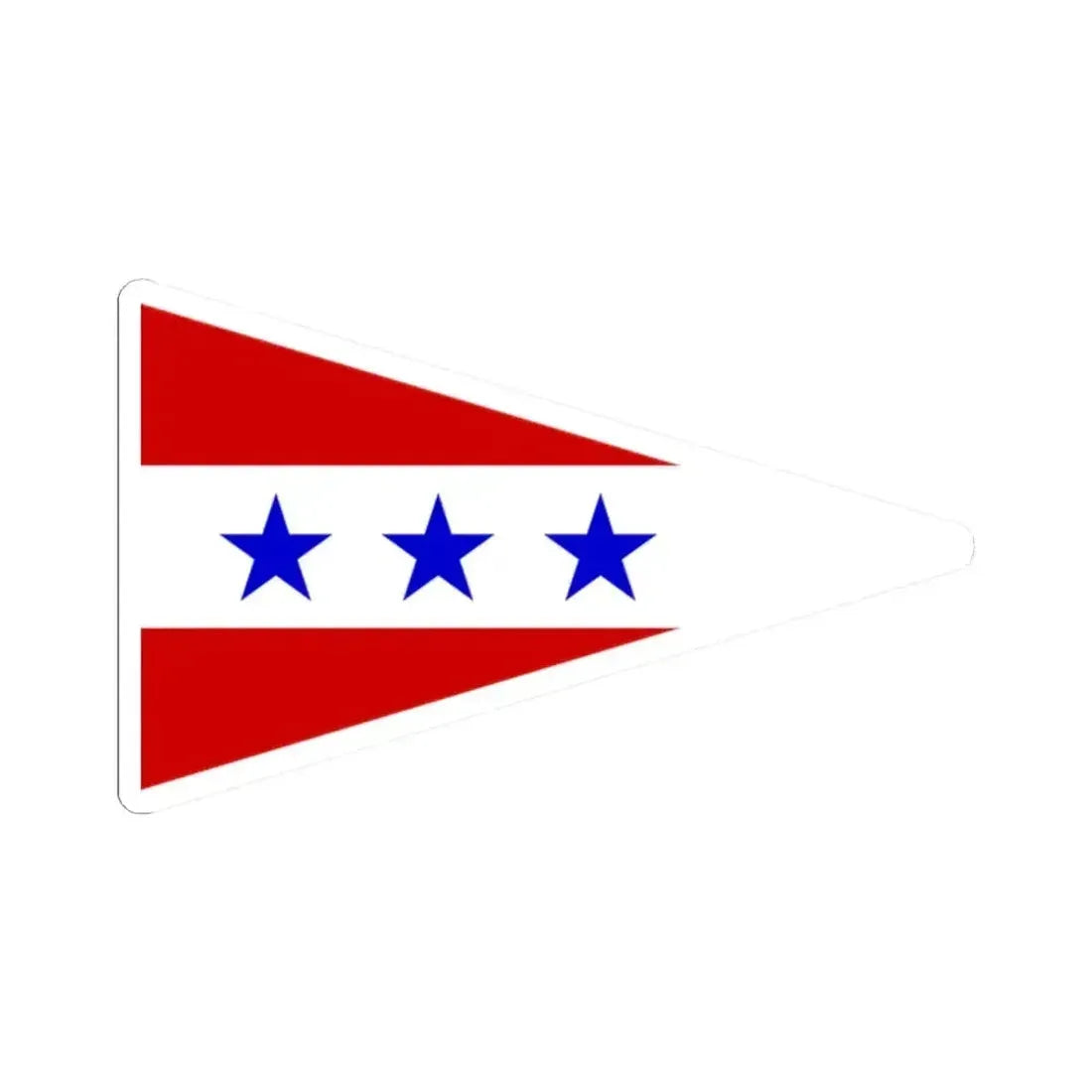 Burgee of Cedar Point YC (United States) STICKER Vinyl Kiss-Cut Decal 2 Inch White - The Sticker Space