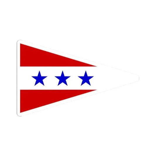 Burgee of Cedar Point YC (United States) STICKER Vinyl Kiss-Cut Decal 2 Inch White - The Sticker Space