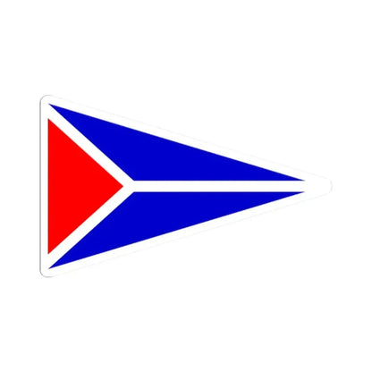 Burgee of Clearwater YC (United States) STICKER Vinyl Kiss-Cut Decal 2 Inch White - The Sticker Space