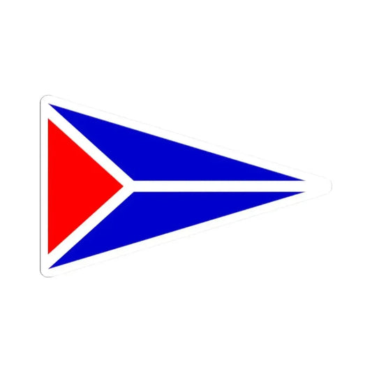 Burgee of Clearwater YC (United States) STICKER Vinyl Kiss-Cut Decal 2 Inch White - The Sticker Space