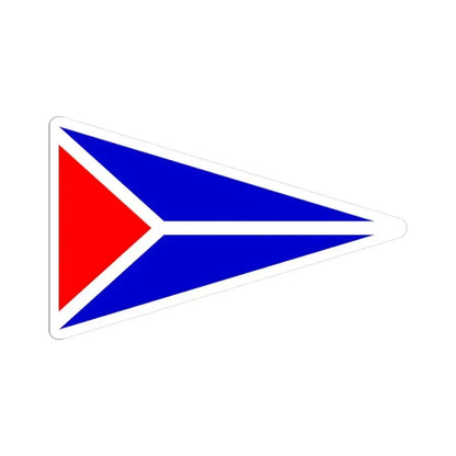 Burgee of Clearwater YC (United States) STICKER Vinyl Kiss-Cut Decal 3 Inch White - The Sticker Space