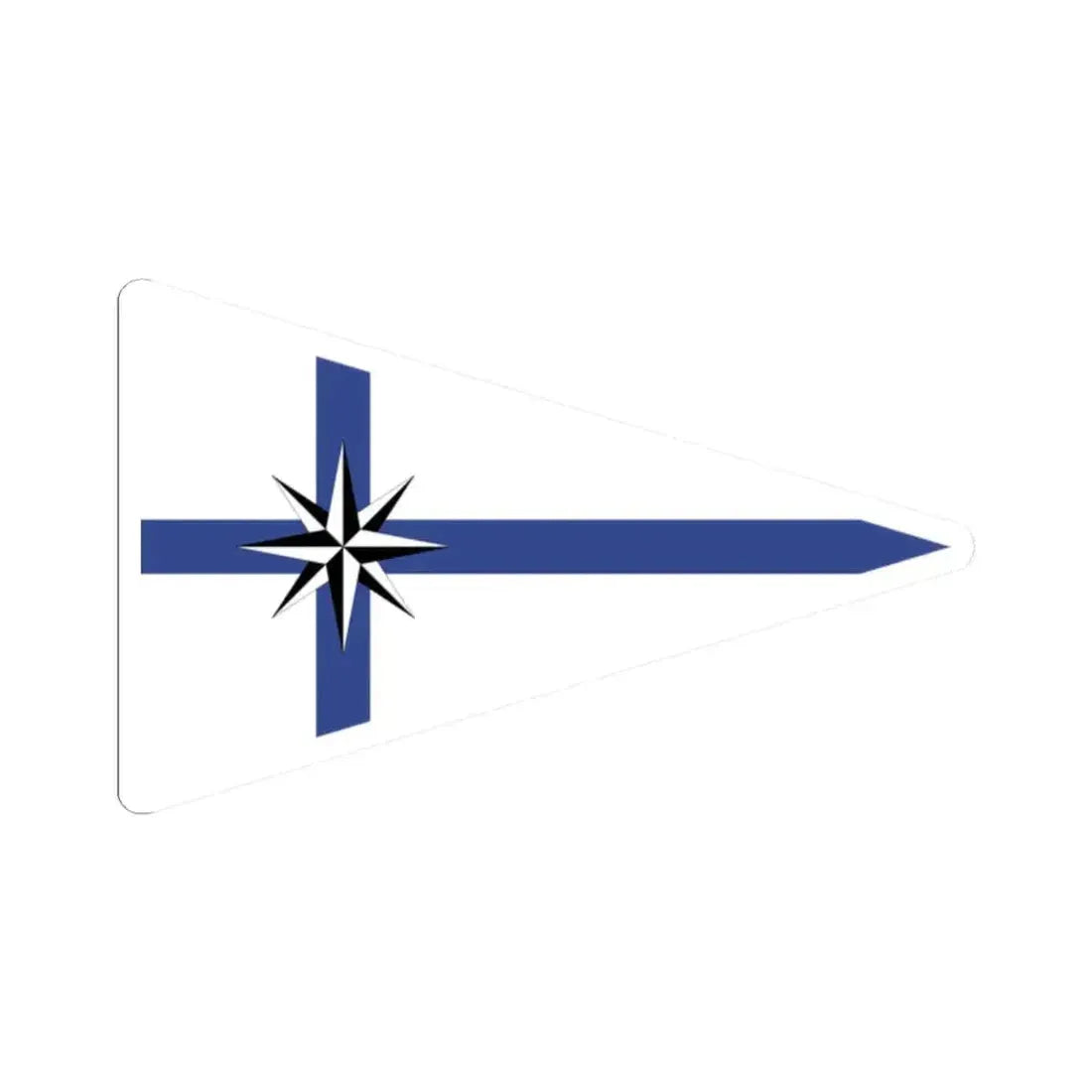 Burgee of Club Marinas Puerto Santa Fe (Argentina) STICKER Vinyl Kiss-Cut Decal 2 Inch White - The Sticker Space