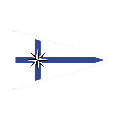 Burgee of Club Marinas Puerto Santa Fe (Argentina) STICKER Vinyl Kiss-Cut Decal 3 Inch White - The Sticker Space