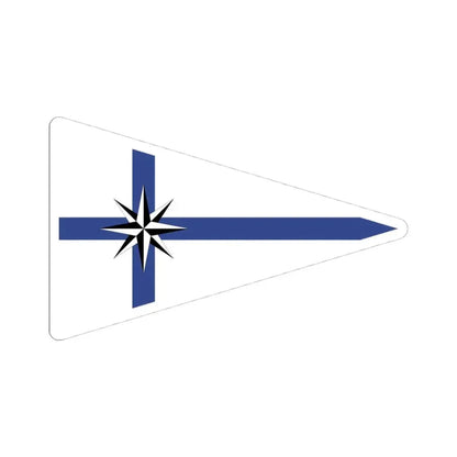 Burgee of Club Marinas Puerto Santa Fe (Argentina) STICKER Vinyl Kiss-Cut Decal 4 Inch White - The Sticker Space