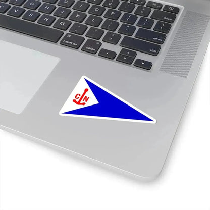 Burgee of Club Nautico San Juan (United States) STICKER Vinyl Kiss-Cut Decal - The Sticker Space