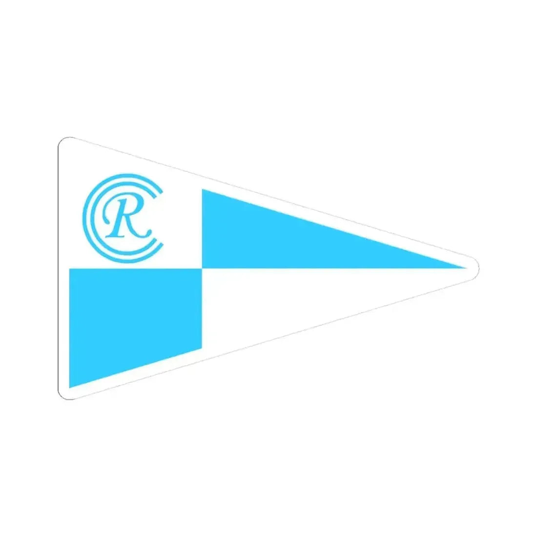 Burgee of Club Regatas Chascomus (Argentina) STICKER Vinyl Kiss-Cut Decal 3 Inch White - The Sticker Space