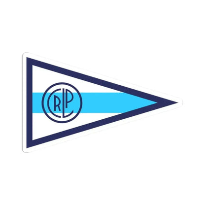 Burgee of Club Regatas La Plata (Argentina) STICKER Vinyl Kiss-Cut Decal 2 Inch White - The Sticker Space
